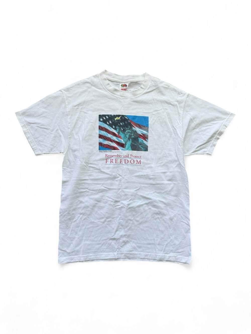 Vintage 'Remember and Protect FREEDOM' National Federation of the Blind T-Shirt